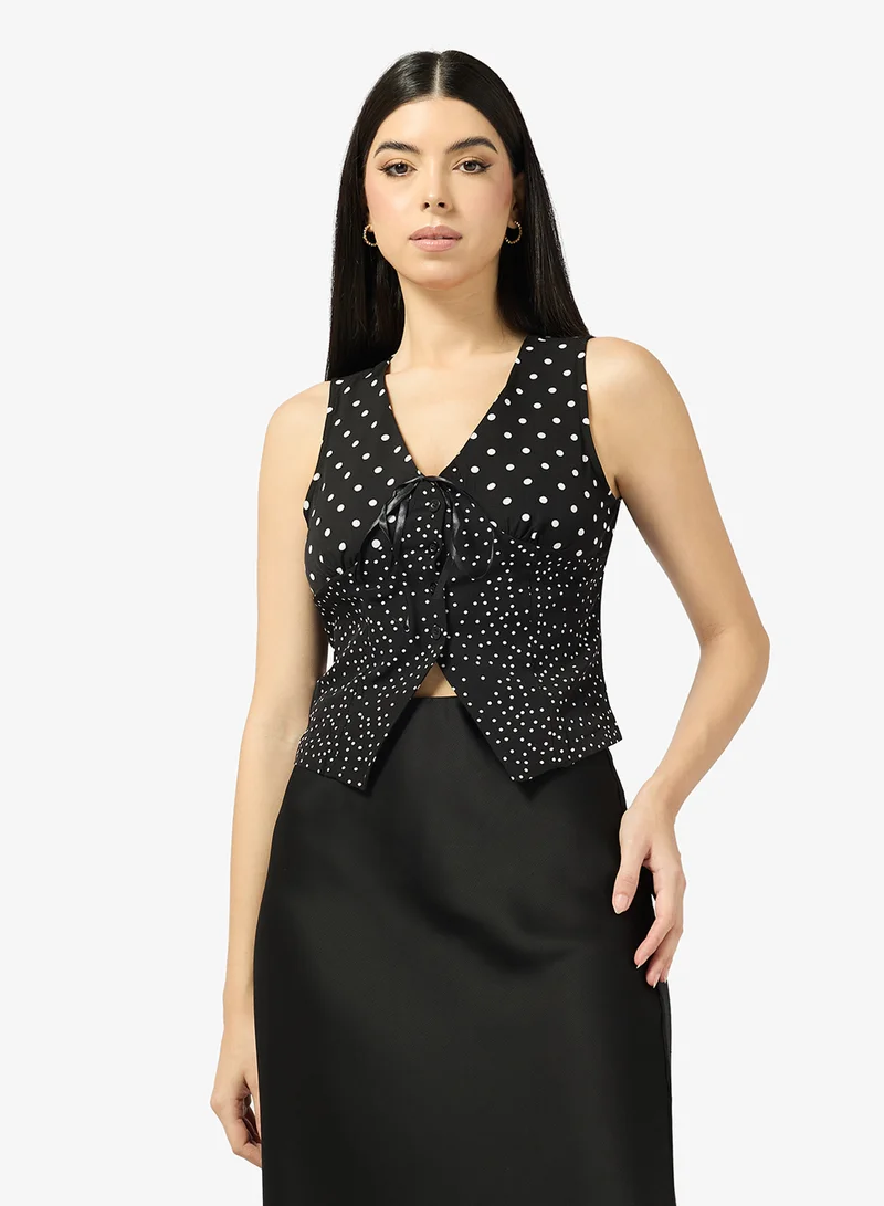ايلا Polka Print Vest Top